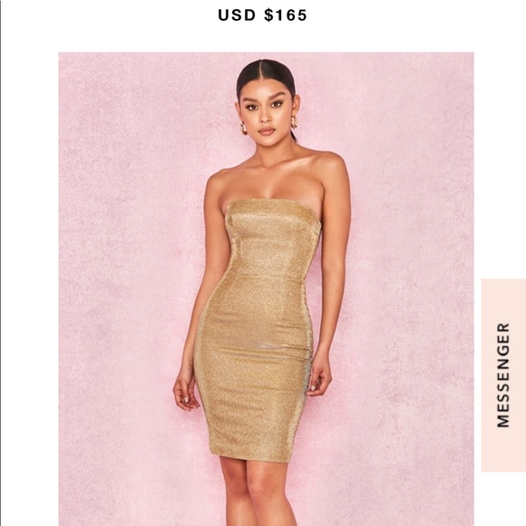 House of CB Dresses House Of Cb Dress In Gold Poshmark